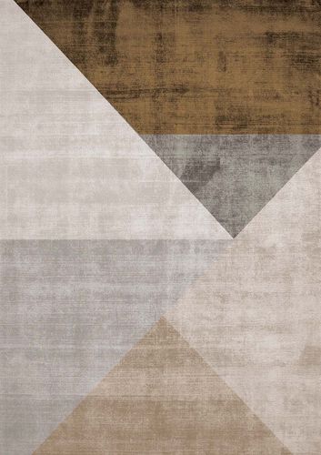 Tapis contemporain - PYRAMID - Sirecom Tappeti - géométrique / en fibre de bambou / rectangulaire