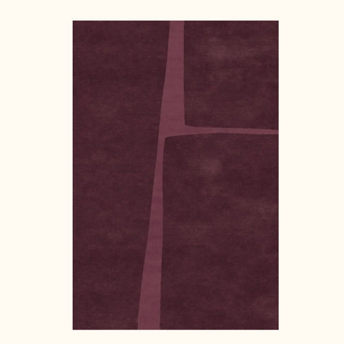 Tapis contemporain - ROSSA CHIUSALETTERA - Sirecom Tappeti - géométrique / en laine de Nouvelle Zélande / en fibre de bambou