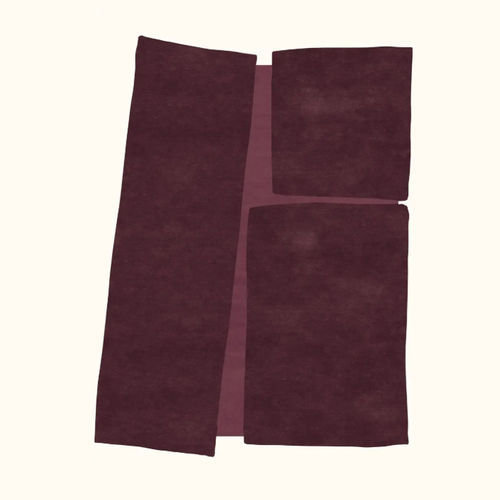 Tapis contemporain - ROSSA - Sirecom Tappeti - à motif géométrique / en fibre de bambou / en laine