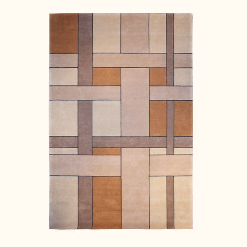 Tapis contemporain - NATURAL - Sirecom Tappeti - à motif géométrique / en textile / en toile