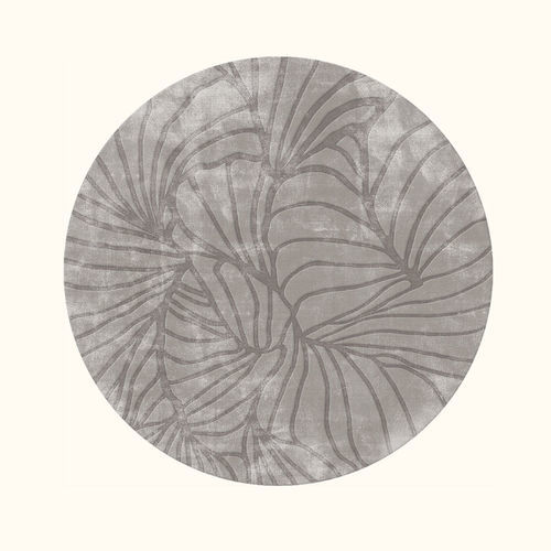 Tapis contemporain - SHELL - Sirecom Tappeti - capitonné / en bambou / rond