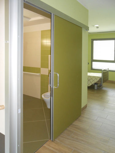 Porte coulissante - Celegon - d'intérieur / en aluminium / en MDF