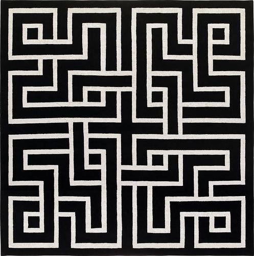 Tapis contemporain - DEDALO - SITAP Società Italiana Tappeti - géométrique / en fibre de bambou / en laine