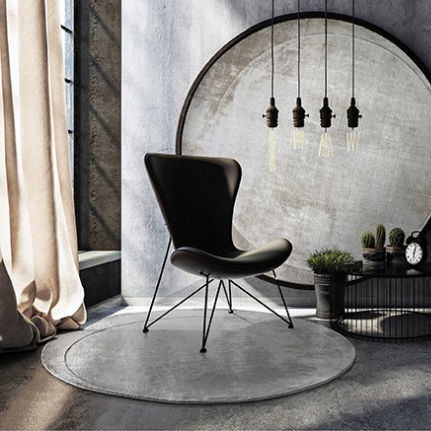 Tapis contemporain - MOON  - SITAP Società Italiana Tappeti - à motif / uni / en viscose