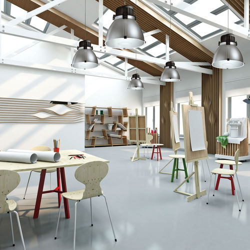 Luminaire suspendu - ZEPPEL 400 - Ivela spa - fluocompact / halogène / rond