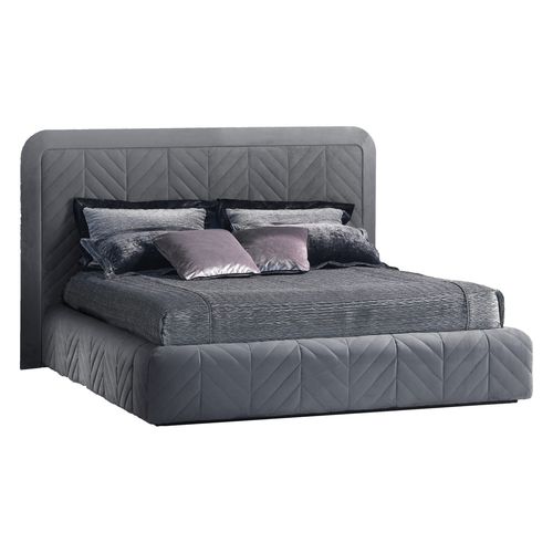Lit double - HARRISON 245 - SMANIA - contemporain / tapissé / en tissu