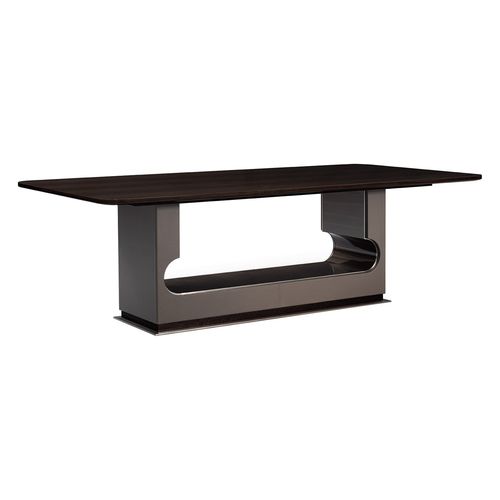 Table contemporaine - LOCK - SMANIA - en bois / avec piètement en bois / rectangulaire
