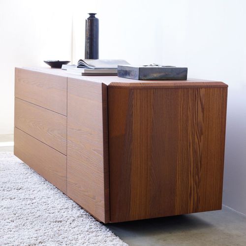 Buffet contemporain - PRISMI  - Falegnami - en chêne / en frêne