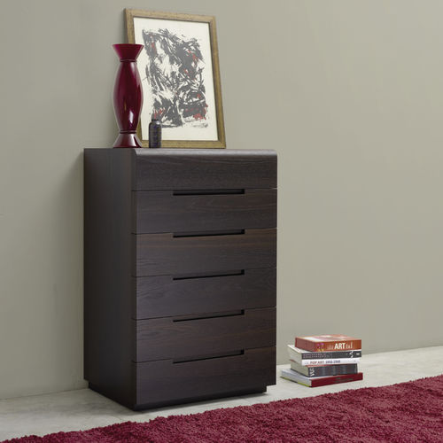 Chiffonnier contemporain - NIDA - Falegnami - en bois laqué / en chêne / blanc