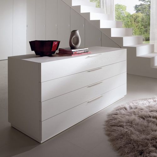 Commode contemporaine - BOX - Falegnami - en bois laqué / non spécifié / blanche