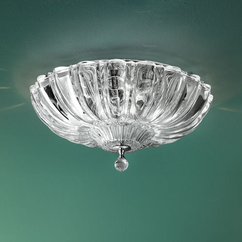Plafonnier contemporain - PASCALE PL 30 - Leucos srl - en cristal / en chrome / à LED