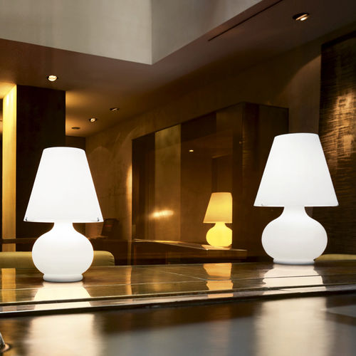 Lampe de table - PARALUME M (MEDIUM) T - Leucos srl - en métal / en verre soufflé / contemporaine