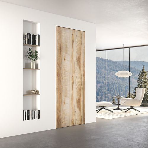 Porte d'intérieur - QUERCIA SECRET - BARAUSSE - en bois / battante / contemporaine