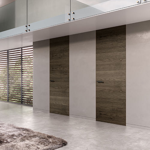 Porte d'intérieur - CENERE ON SECRET - BARAUSSE - en bois / battante / contemporaine