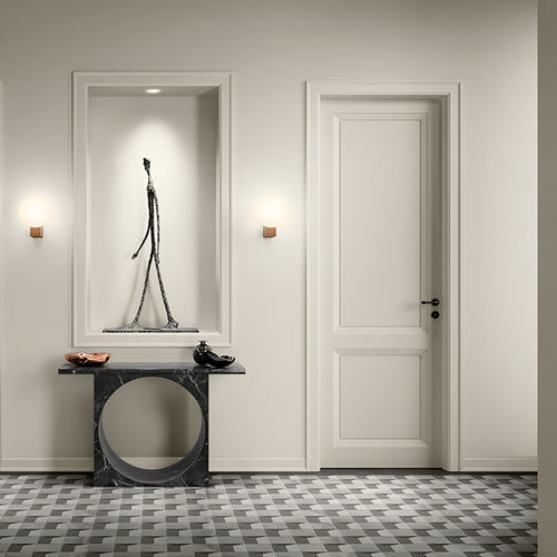 Porte d'intérieur - MAGNOLIA OPEN 01PP - BARAUSSE - en placage de bois / battante / contemporaine