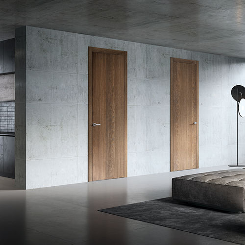 Porte d'intérieur - SIGARO IN - BARAUSSE - en bois / battante / contemporaine