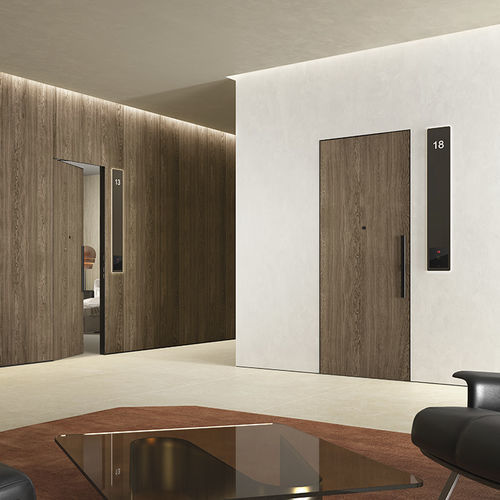 Porte d'intérieur - SIGARO IN - BARAUSSE - en bois / battante / contemporaine
