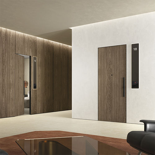 Porte d'intérieur - SIGARO IN TECNOSECRET - BARAUSSE - en bois / battante / contemporaine