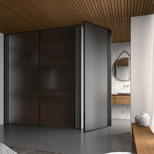 Porte à pivot - CARBON TIP I30 - BARAUSSE - d'intérieur / en verre / en aluminium
