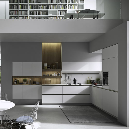 Cuisine contemporaine - Joy - SNAIDERO RINO SPA - en aluminium / en ABS / en mélaminé