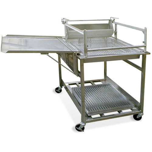 Table de préparation pour glaçage à beignets - HG24EZ - ADAMATIC - en acier inoxydable / mobile / avec rangement