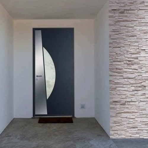 Porte d'entrée - LOFT - Rehau - en aluminium / en composite / en polyamide