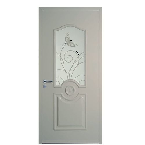 Porte de service - COSY - Rehau - en bois / en aluminium / en verre