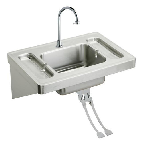 Évier 1 bac - ESLV2820FC - Elkay - sans égouttoir / en acier inoxydable / suspendu