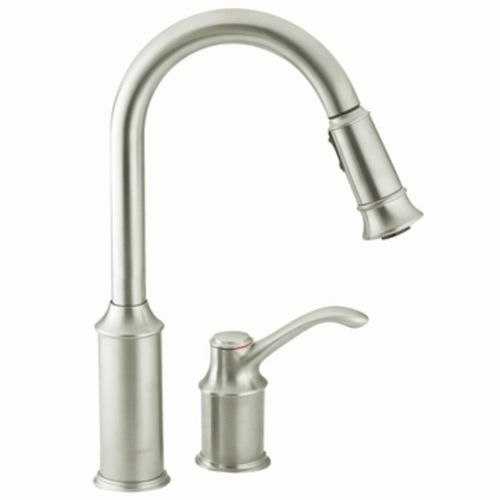 Mitigeur à poser - ABERDEEN : 7590CSL - Moen - temporisé / en acier inoxydable / de cuisine