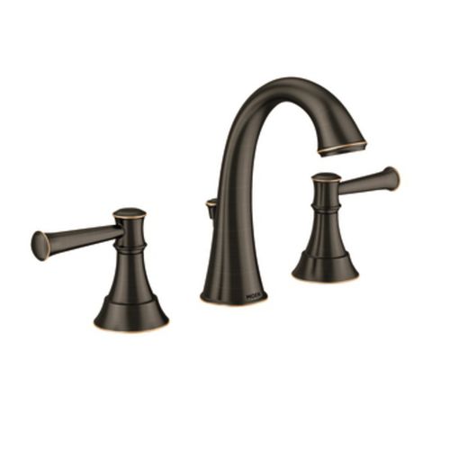 Mitigeur de vasque - ASHVILLE : 84778MBRB - Moen - à poser / en bronze / 3 trous