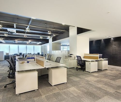 Bureau pour open space - SILVA - Nurus - contemporain / en stratifié / avec rangement