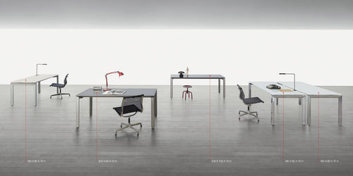 Bureau pour open space - POINT - Citterio - contemporain / en aluminium / avec rangement