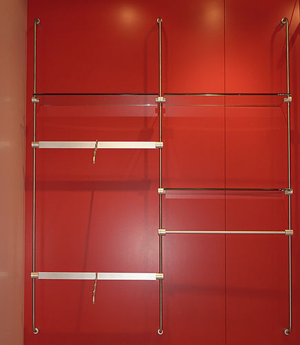 Système d'étagères mural - Shopkit - contemporain / en métal / en verre