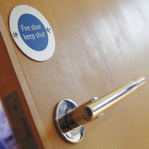 Pictogramme de porte en acier inoxydable - MDP - Shopkit - d'intérieur / d'extérieur