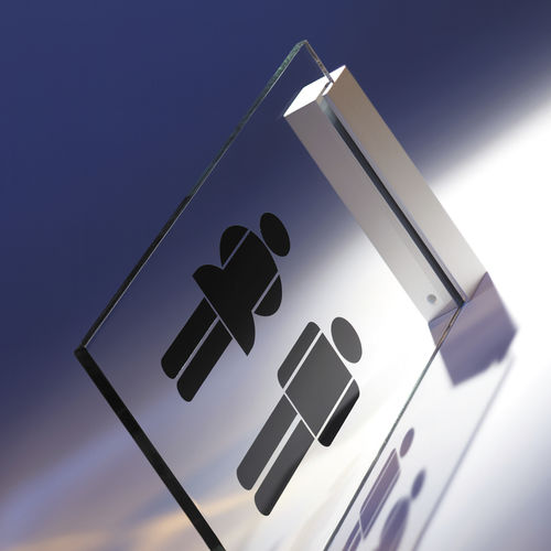 Plaque signalétique d'orientation - SIGNBLOCK - Shopkit - murale / fixe / en aluminium