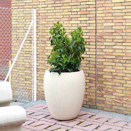 Pot de jardin en béton - NET - Escofet - rond / pour espace public / blanc