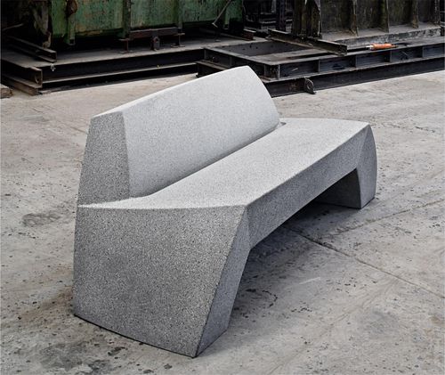 Banc public design - BILBAO - Escofet - en acier / en acier inoxydable / en béton armé