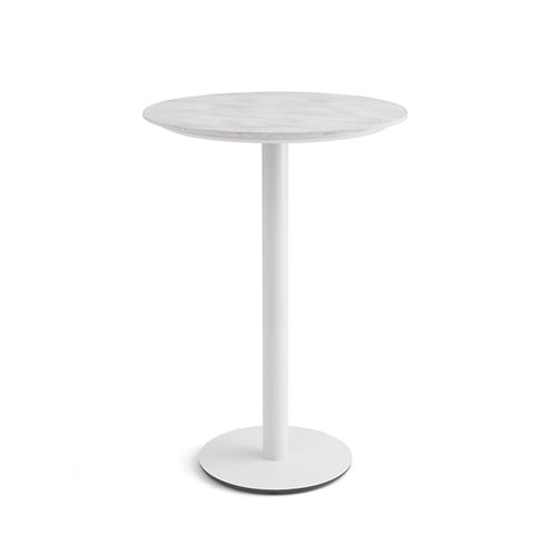 Table mange-debout contemporaine - DECI - Versteel - en marbre / ronde / professionnelle