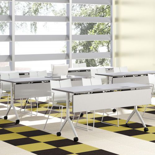 Table contemporaine - TY - Versteel - en métal / avec piètement en métal / rectangulaire