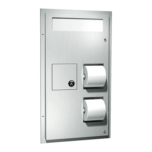 Distributeur de papier toilette encastrable - 0481  - American Specialties, Inc. - en plastique / en acier inoxydable / pour 2 rouleaux