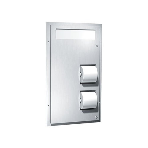 Distributeur de papier toilette encastrable - 0484-HC - American Specialties, Inc. - en plastique / en acier inoxydable / pour 2 rouleaux