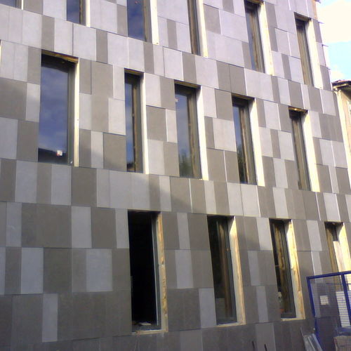 Façade ventilée en pierre naturelle - LUSOROCHAS NATURAL STONE - en marbre / lisse / grand format