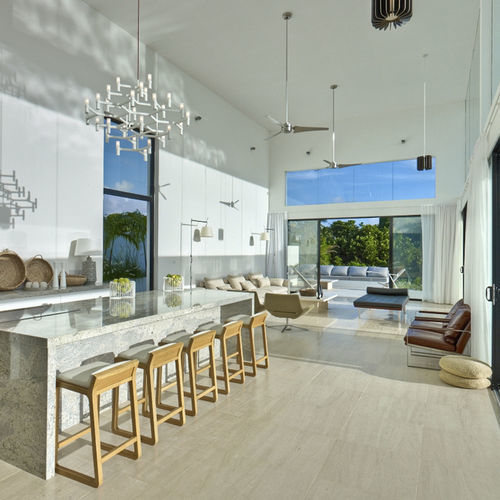 Revêtement de sol en pierre - MOCA CREME - LUSOROCHAS NATURAL STONE - en granit / d'intérieur / pour salle de séjour
