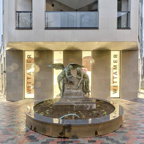 Bardage en pierre naturelle - Moca Creme Honed - LUSOROCHAS NATURAL STONE - en panneaux / vertical / durable
