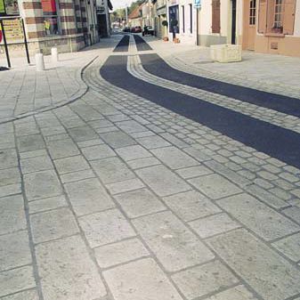Pavé en pierre reconstituée - G208 - Girpav - carrossable / pour espace public / en matières recyclées