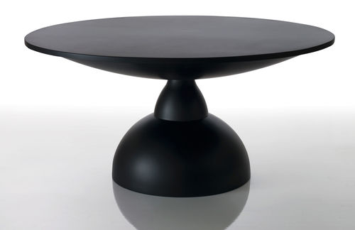 Table contemporaine - MONDO - ImperfettoLab - en fibre de verre / ronde