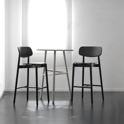 Chaise de bar contemporaine - FIZZ  - Bedont - d'intérieur / en tissu / en cuir