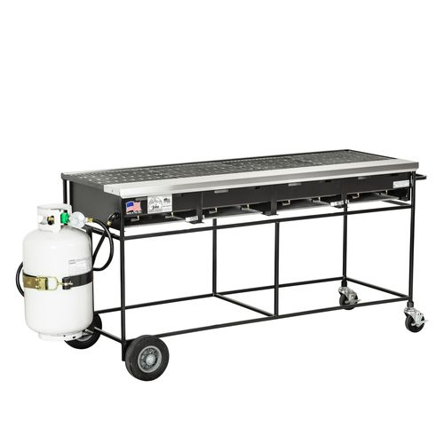 Gril à gaz - A4CC-LPCI - Big John Grills & Rotisseries - sur plan / au sol / professionnel