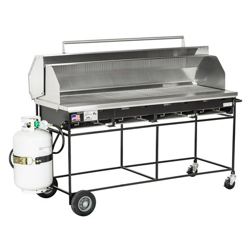 Gril à gaz - A4CC-LPSS  - Big John Grills & Rotisseries - au sol / professionnel / en acier inox