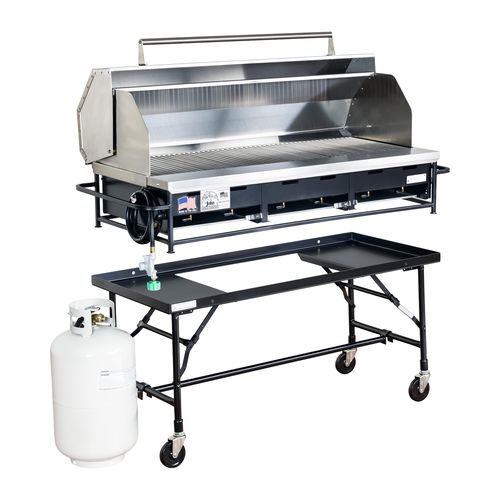 Gril à gaz - A3P-LPSS - Big John Grills & Rotisseries - sur plan / au sol / superposable